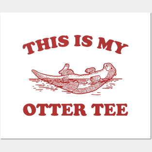 This Is My Otter Tee, Vintage Otter Graphic T Shirt, Funny Nature T Shirt, Retro 90s Posters and Art